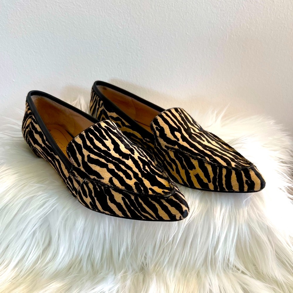 Corso Como Jatiba Mini Zebra Half Calf Loafers